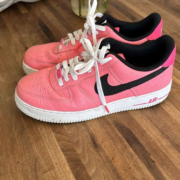 Nike Air Force One Pink Gaze Mens Shoe Excellent Condition Size 10 - Picture 8 of 11